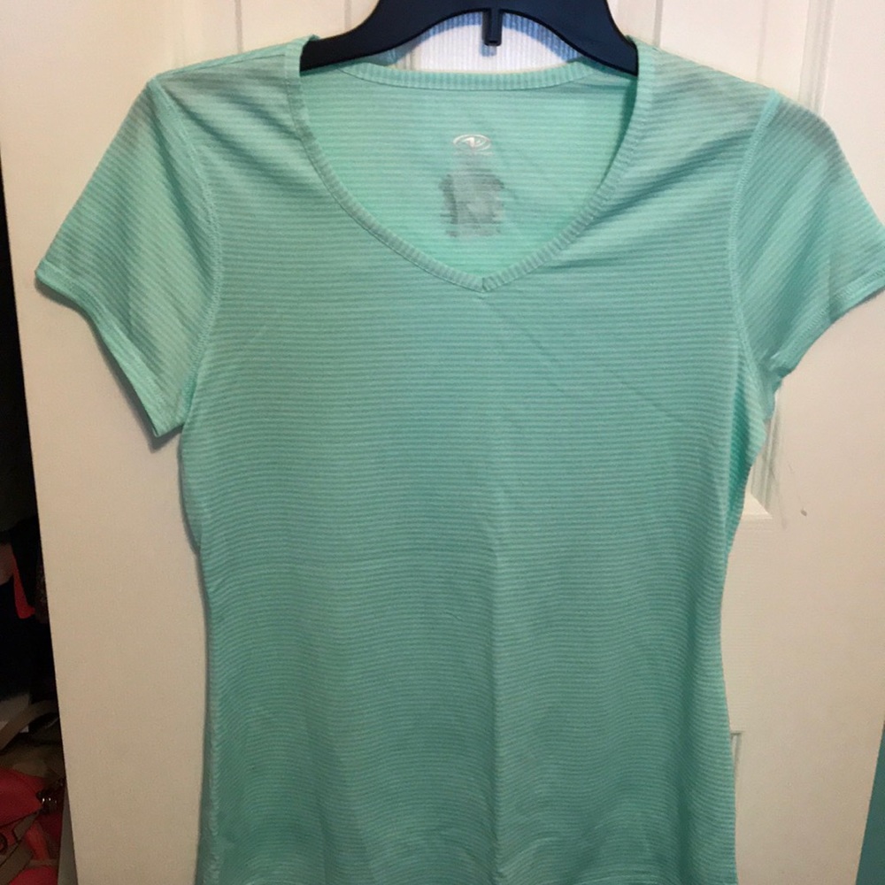 Blue workout shirt